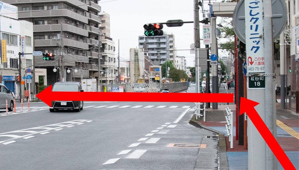 JR平塚駅からの道順4
